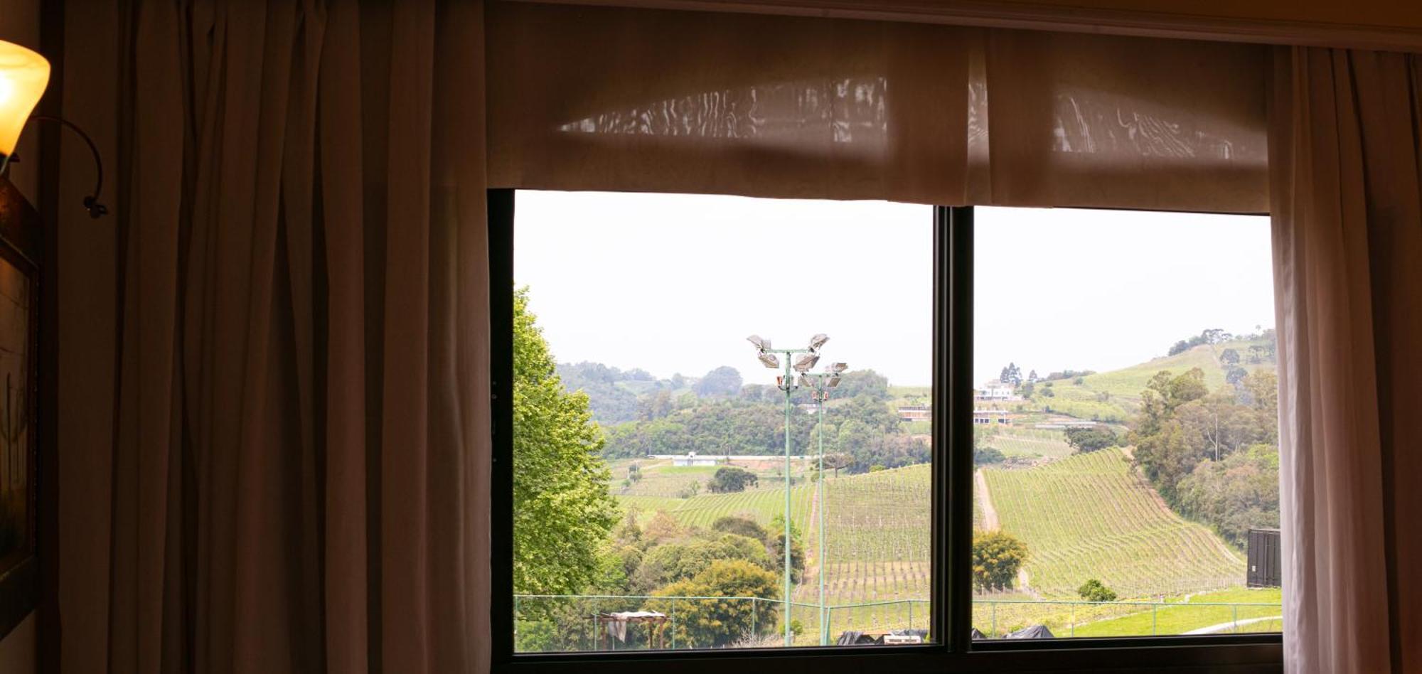Spa Do Vinho Condominio Vitivinicola Bento Gonçalves Exteriör bild A view of the Hunter Valley from a Hunter Valley wine cellar door